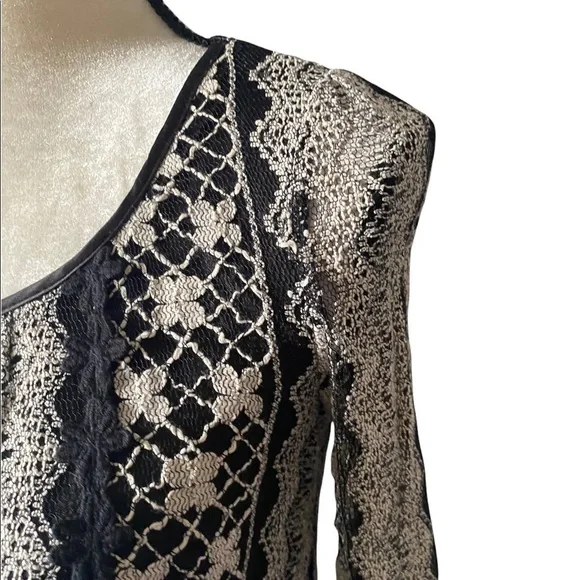 COPY - ALTERD STATE-BLACK DRESS WITH LACE OVERLAY-SIZE SMALL - Picture 10 of 13